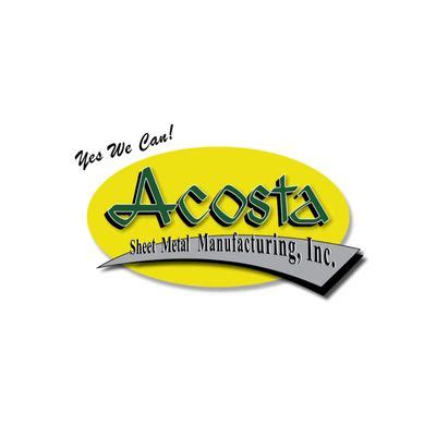 acosta sheet metal manufacturing inc|sheet metal fabrication san jose.